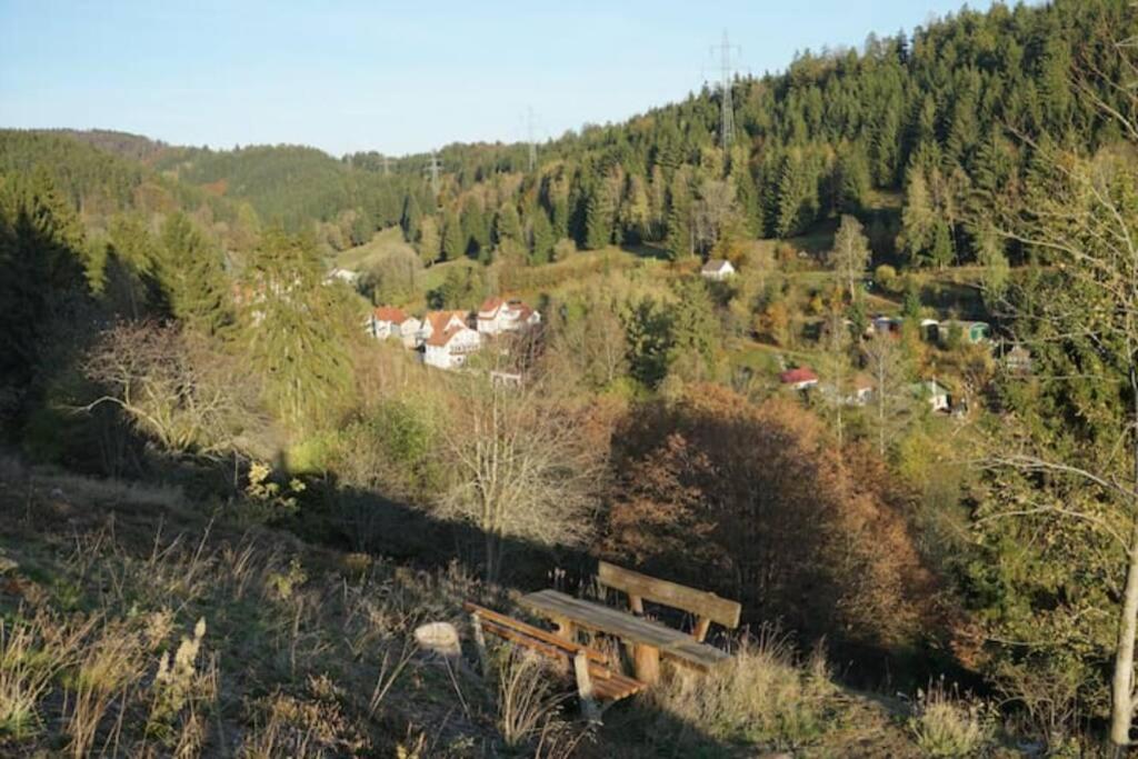 Ruhiges Ferienhaus Am Waldrand Mit Sauna Und Kamin - Hellaberg II Langenbach  外观 照片
