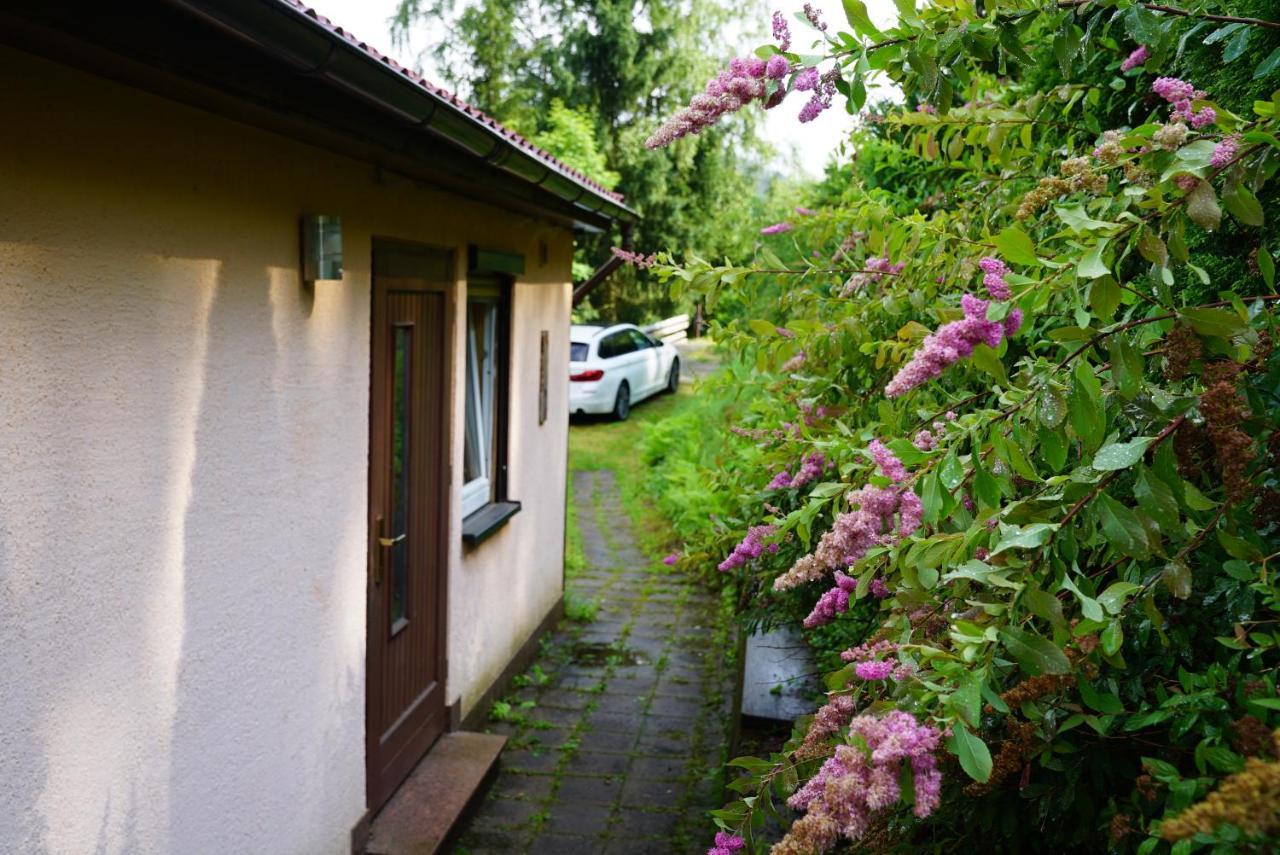 Ruhiges Ferienhaus Am Waldrand Mit Sauna Und Kamin - Hellaberg II Langenbach  外观 照片